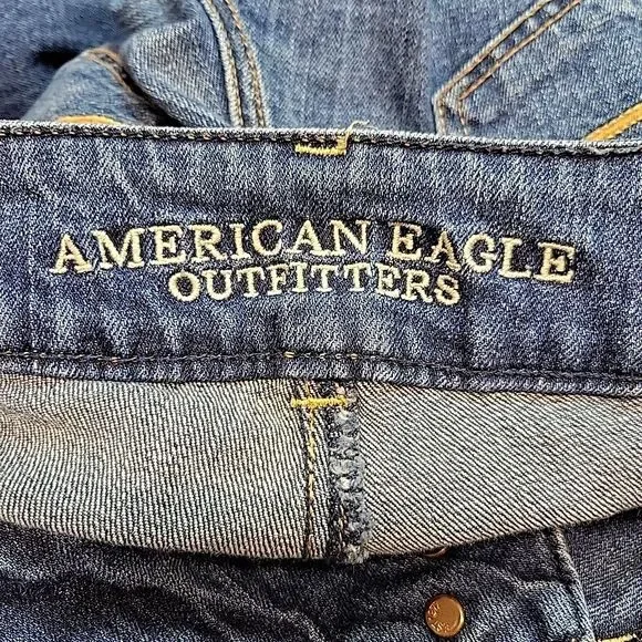 American Eagle Womens Artist Jeans Size 2 Short Flared Stretch (Measures 28x29) - Picture 7 of 10